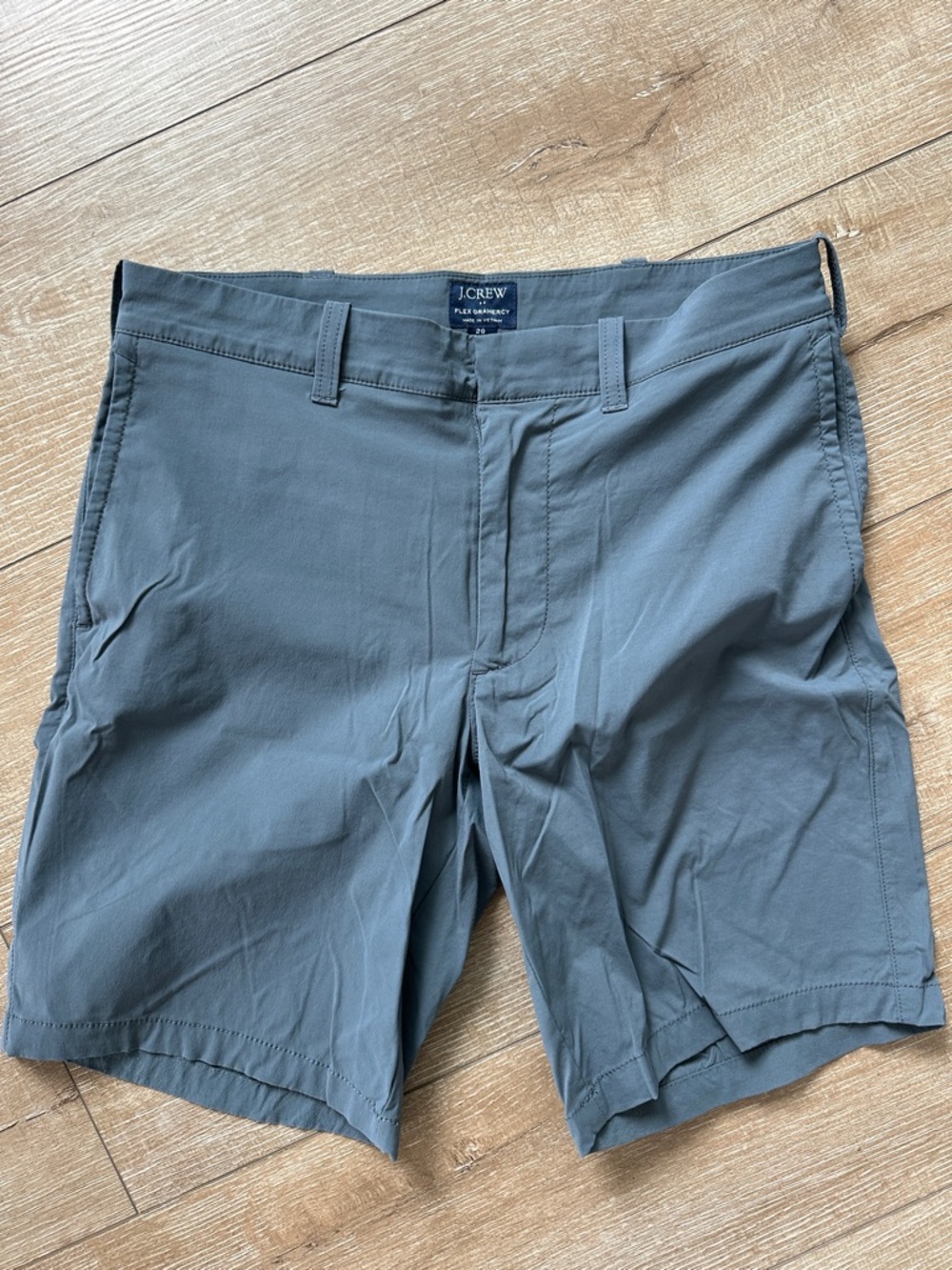 J. Crew Men’s Slate Blue Flat-Front Shorts
